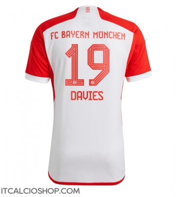 Bayern Munich Alphonso Davies #19 Prima Maglia 2023-24 Manica Corta